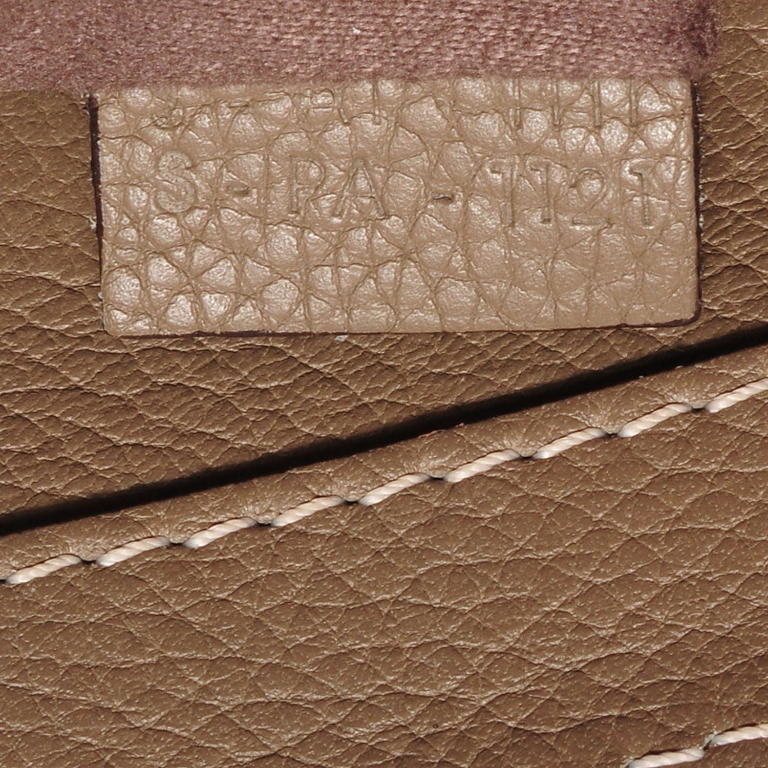Celine Drummed Calfskin Micro Luggage Souris 5 of 8