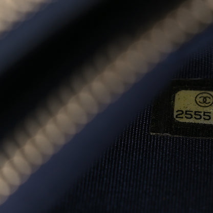 Chanel Caviar Quilted Small Boy Clutch With Chain Dark Blue 8 of 15