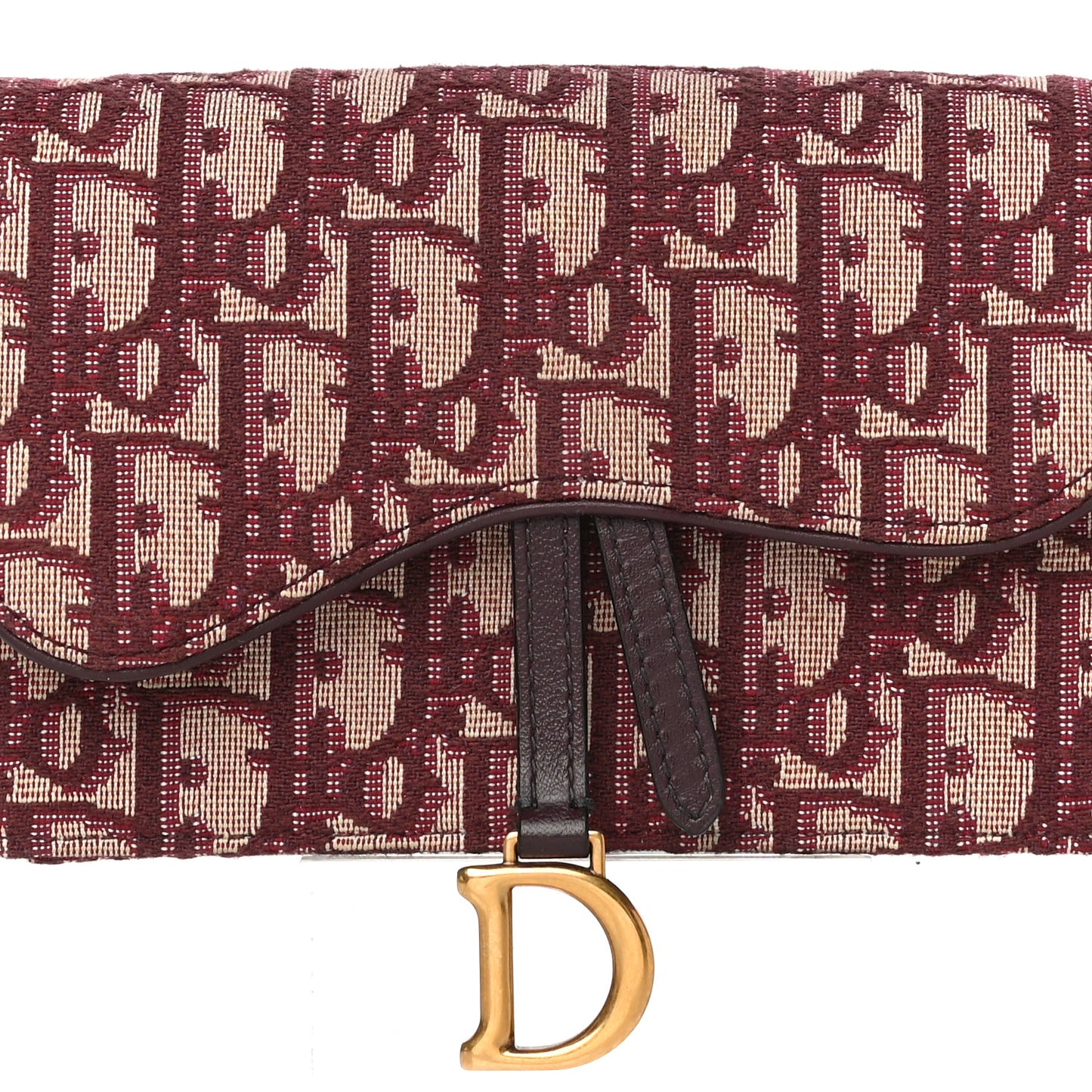 Oblique Saddle Belt Bag Bordeaux