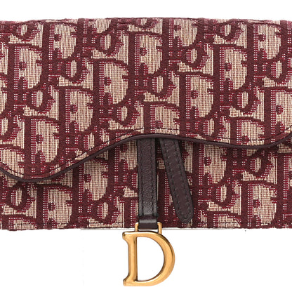 Christian Dior Oblique Saddle Belt Bag Bordeaux 7 of 19
