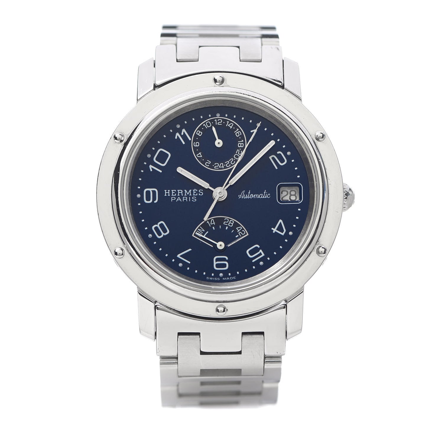 Stainless Steel 36mm Clipper Automatic Watch Blue