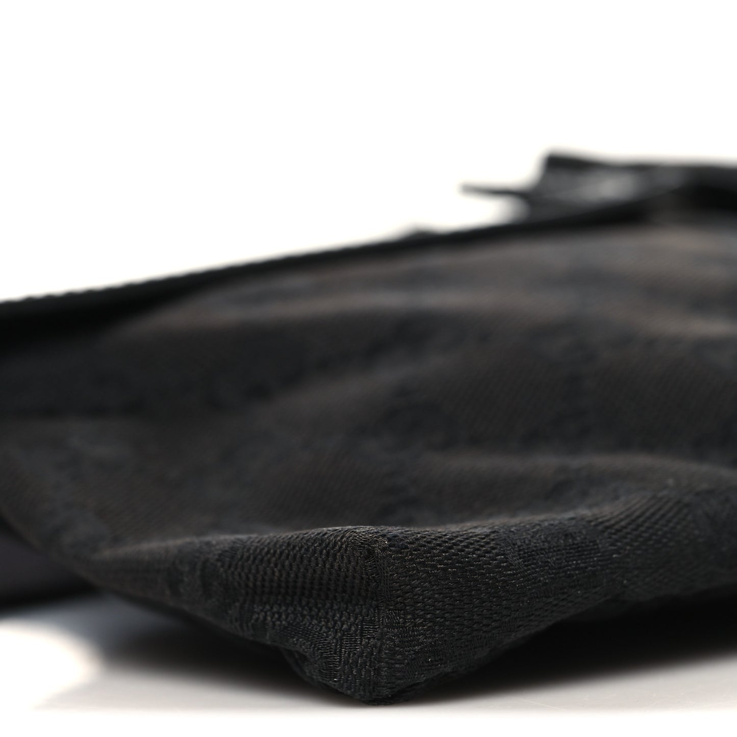 GG Monogram Double Pocket Belt Bag Black