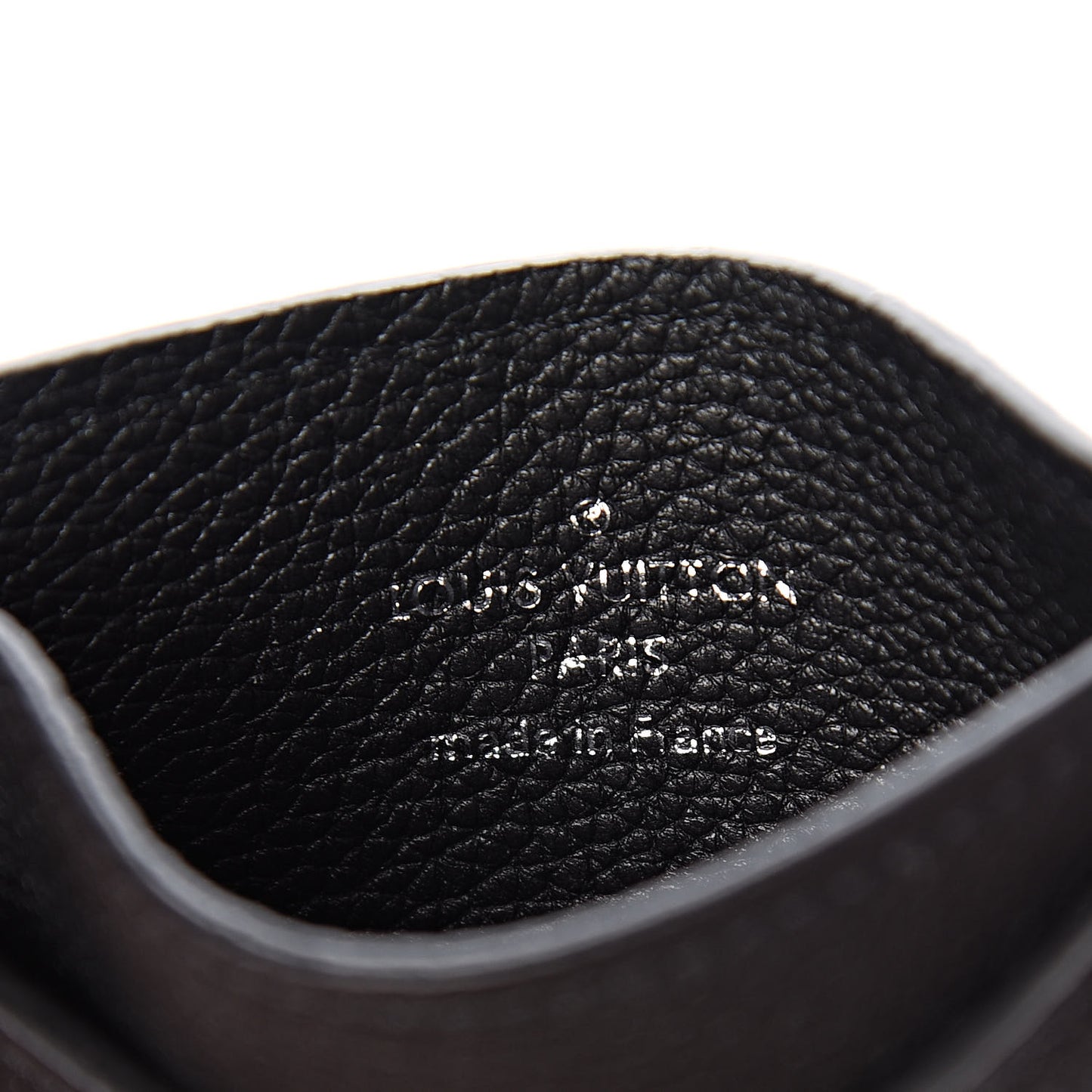 Calfskin Lockme Card Holder Black