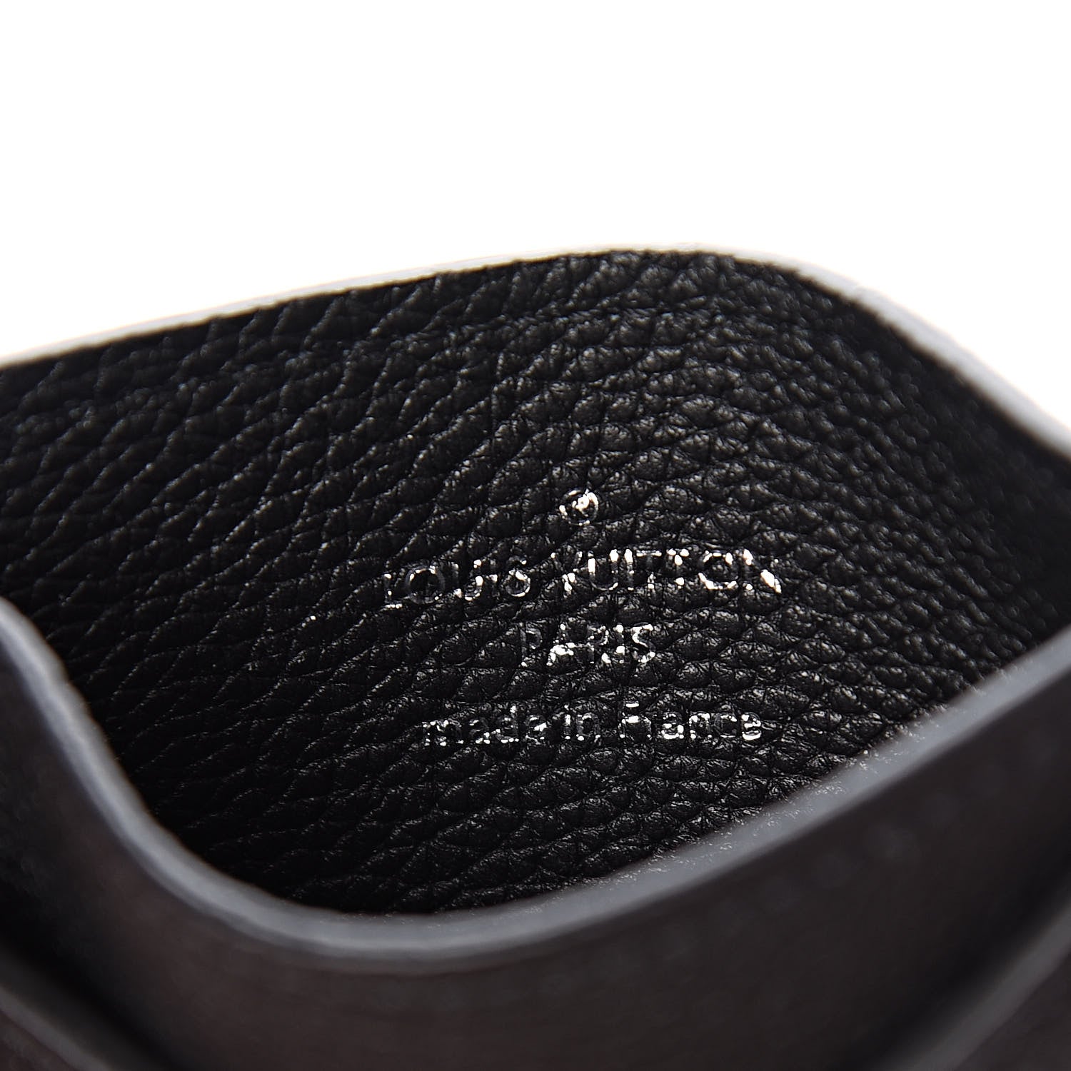 Louis Vuitton Calfskin Lockme Card Holder Black 6 of 7