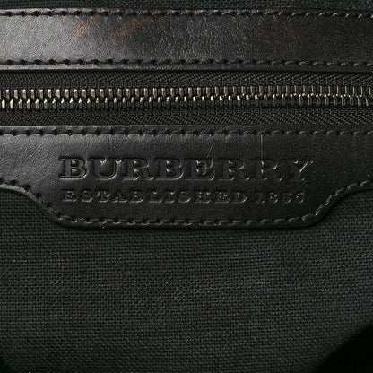 Burberry Nylon Smoked Check Weekend Duffle Bag Black 6 of 18