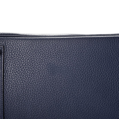 Hermes Taurillon Clemence Birkin 35 Bleu Saphir 37 of 38