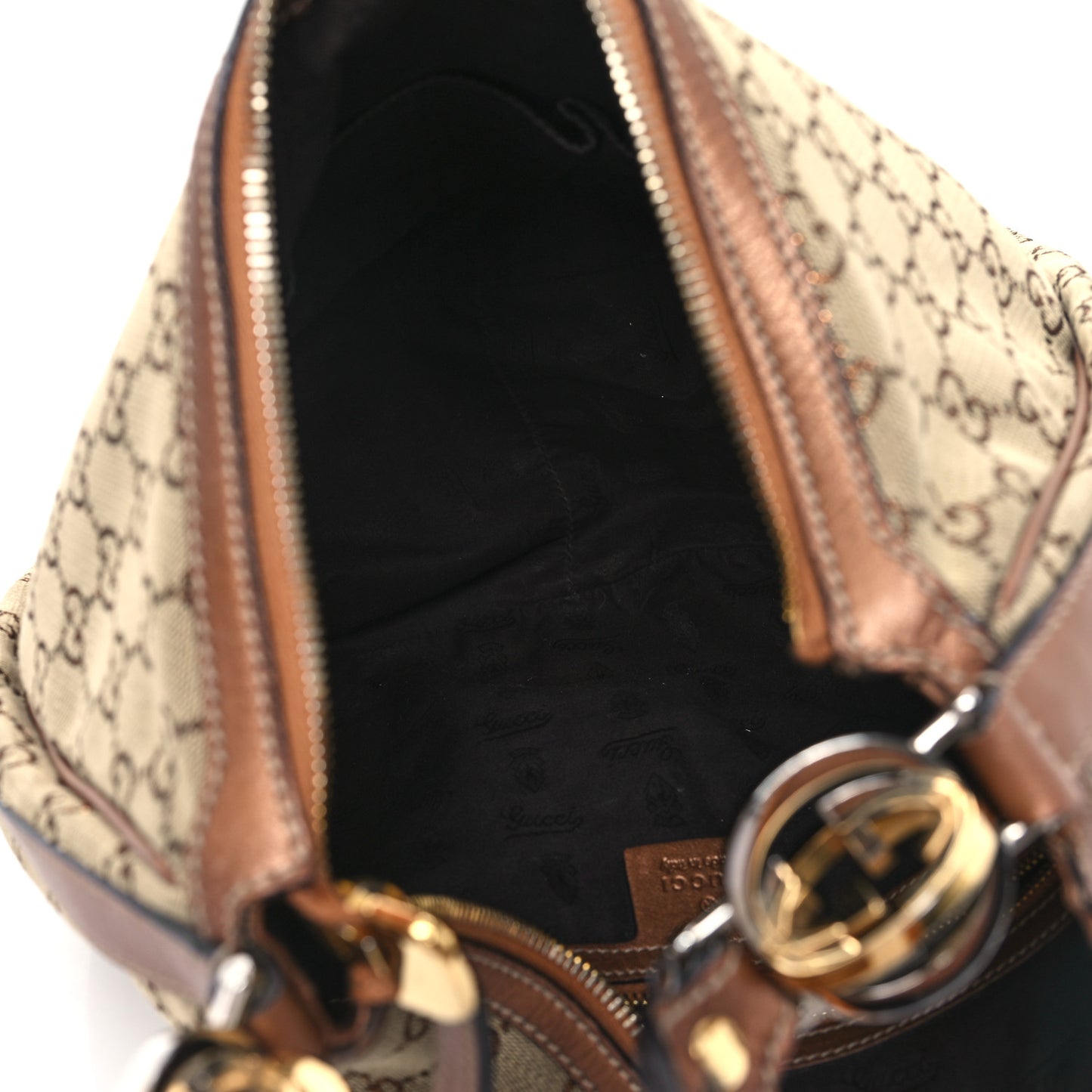 Monogram Medium GG Twins Hobo Bronze