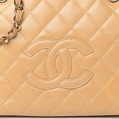 Chanel Caviar Quilted Petit Timeless Tote PTT Beige 14 of 17