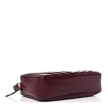 Saint Laurent Calfskin Matelasse Monogram Lou Camera Bag Dark Legion Red 4 of 10