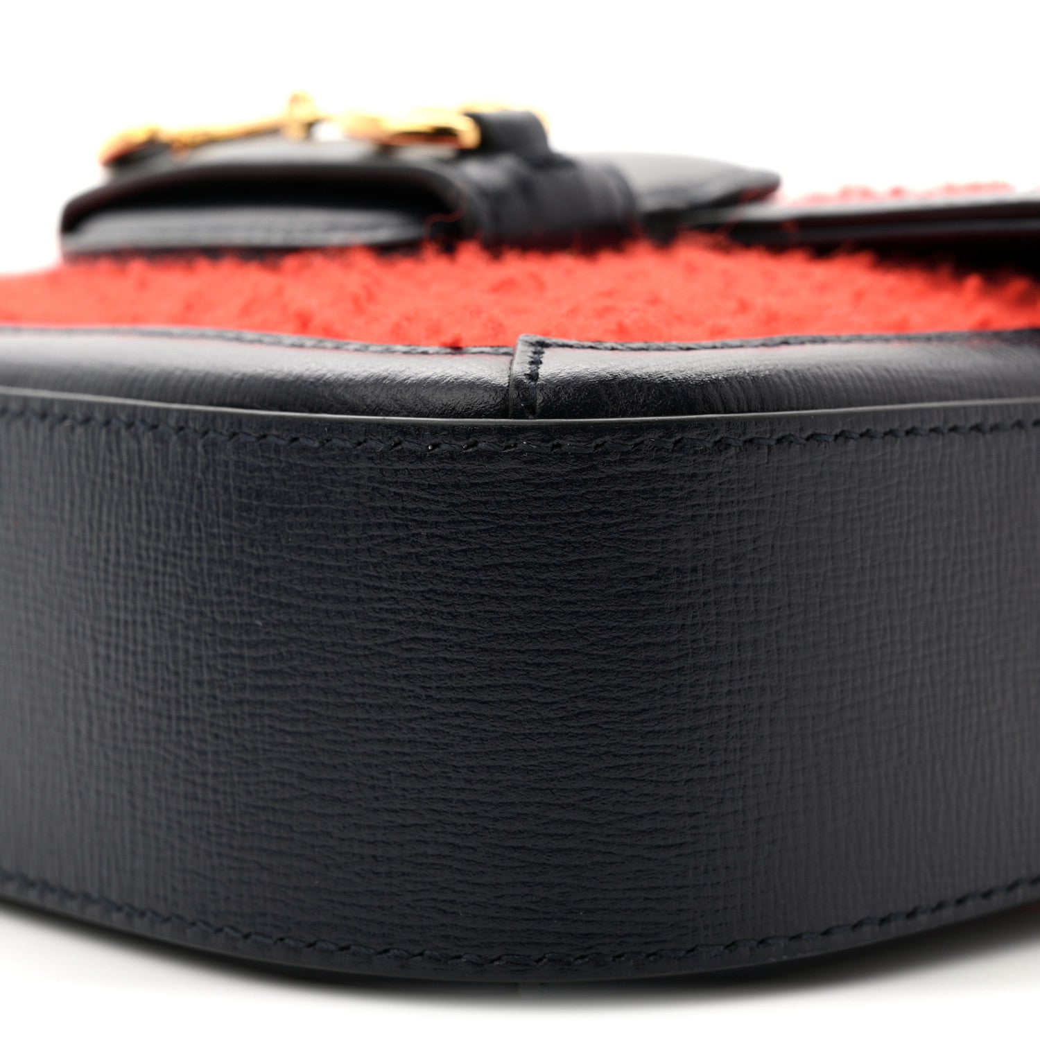 Gucci Casy Wool Azalea Calfskin Mini Horsebit 1955 Shoulder Bag Bitter Sweet Blue 10 of 11