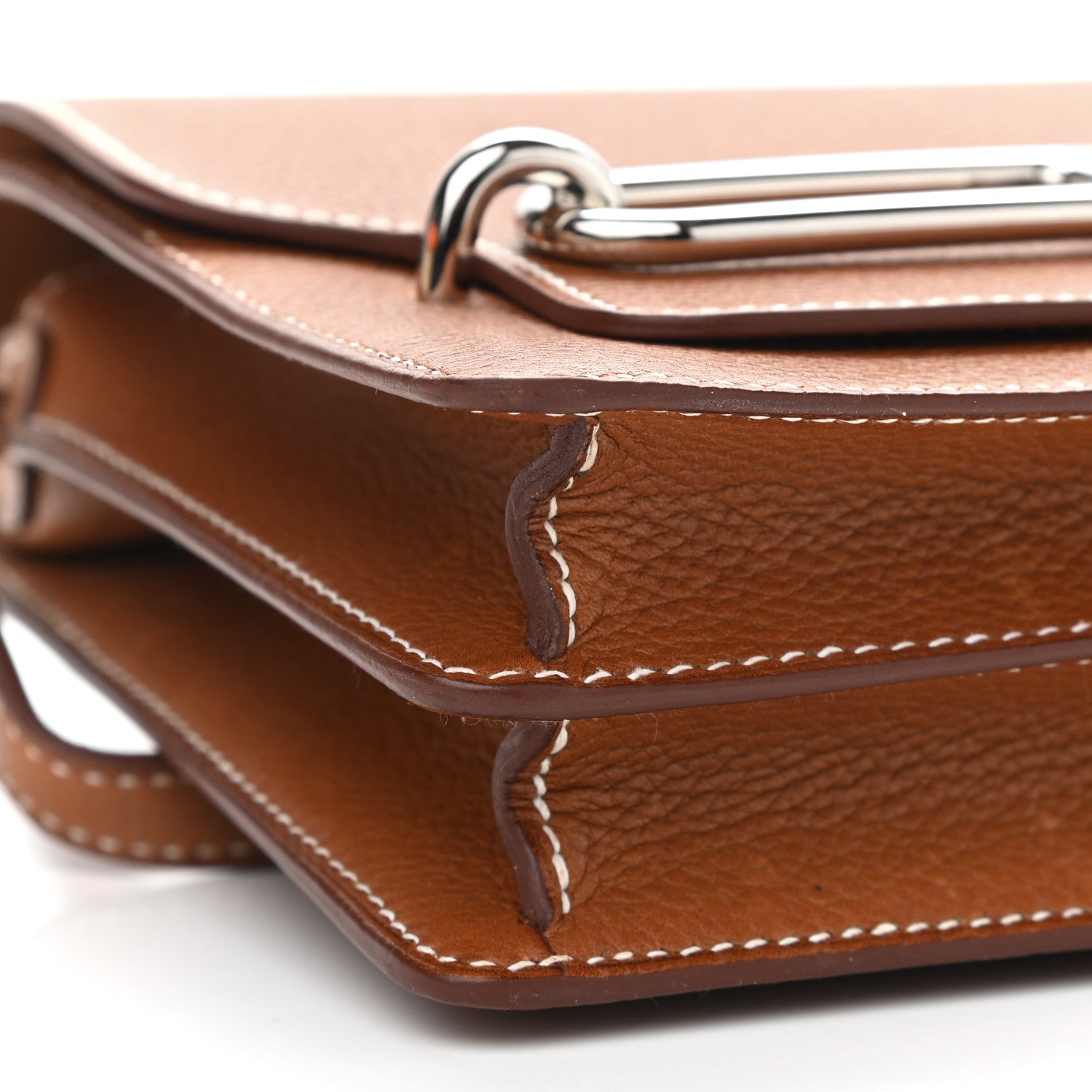 Hermes Barenia Faubourg Mini Sac Roulis Fauve 8 of 14
