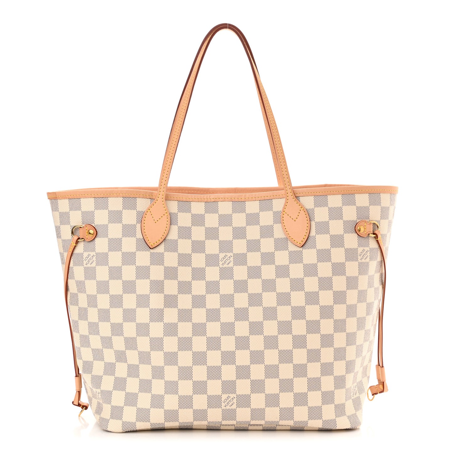 Damier Azur Neo Neverfull MM Rose Ballerine