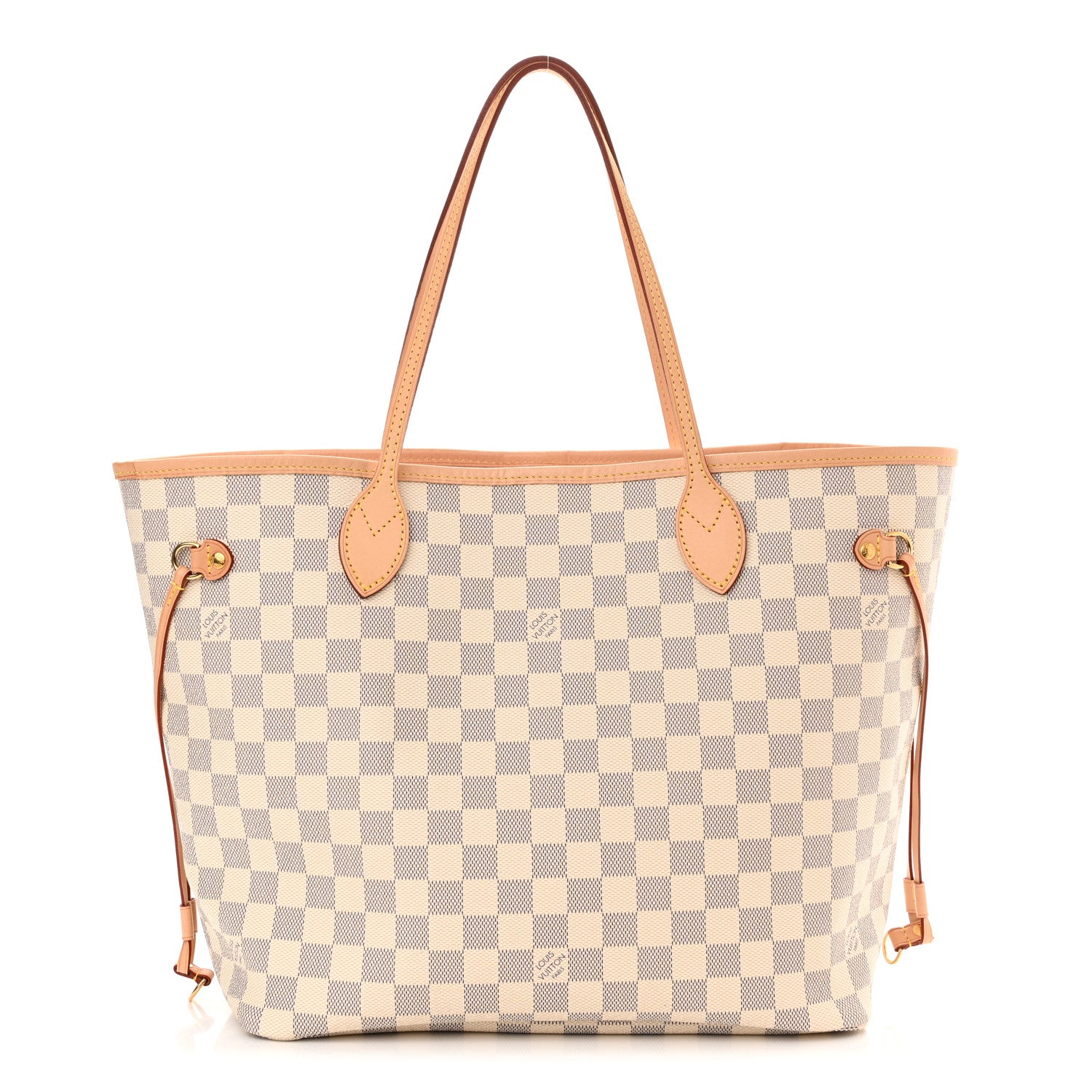 Louis Vuitton Damier Azur Neo Neverfull MM Rose Ballerine 1 of 10