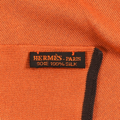 Hermes Silk Muffler Orange 3 of 3