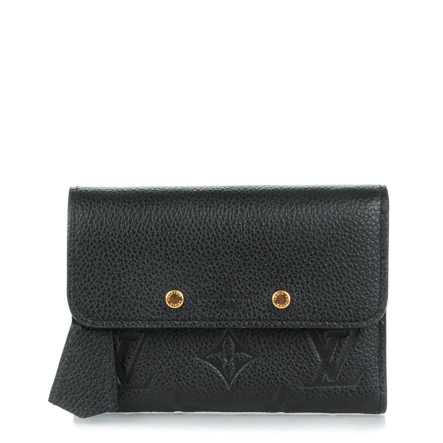 Louis Vuitton Empreinte Pont-Neuf Compact Wallet Black 1 of 7