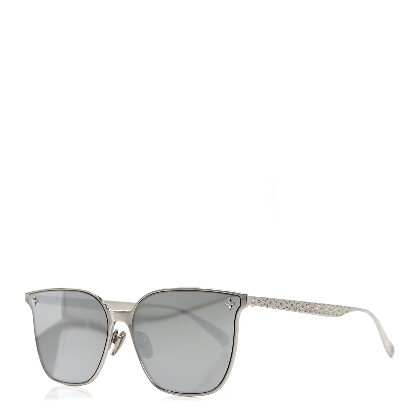 Metal My Monogram Fame Rectangle Sunglasses Z2487U Silver