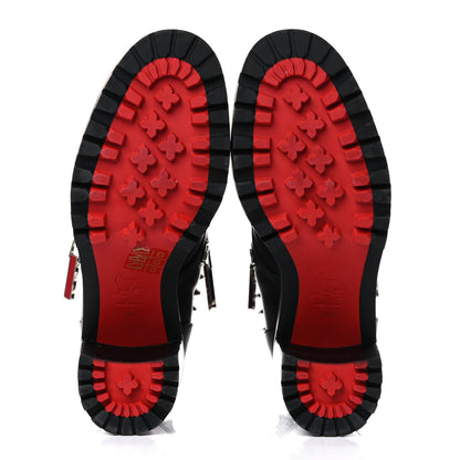 Christian Louboutin Calfskin Winter Spikes 70 Combat Boots 39.5 Black 5 of 15