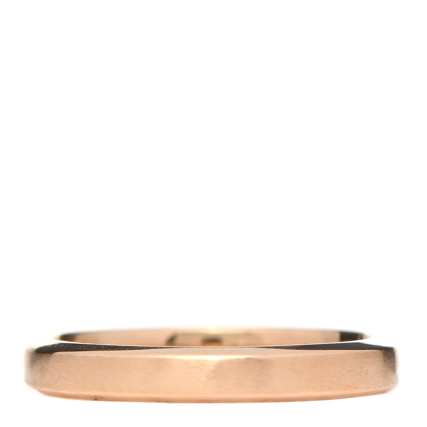 18K Rose Gold Diamond Essential Band Satin Baguette Ring 53 6.25