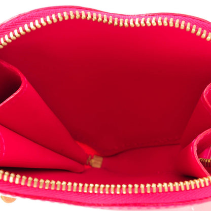Louis Vuitton Vernis Heart Coin Purse Rose Pop 5 of 7