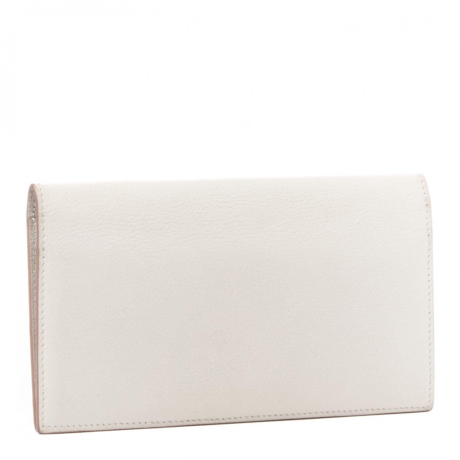 Hermes Evercolor MC2 Fleming Checkbook Holder Wallet Gris Perle 2 of 8