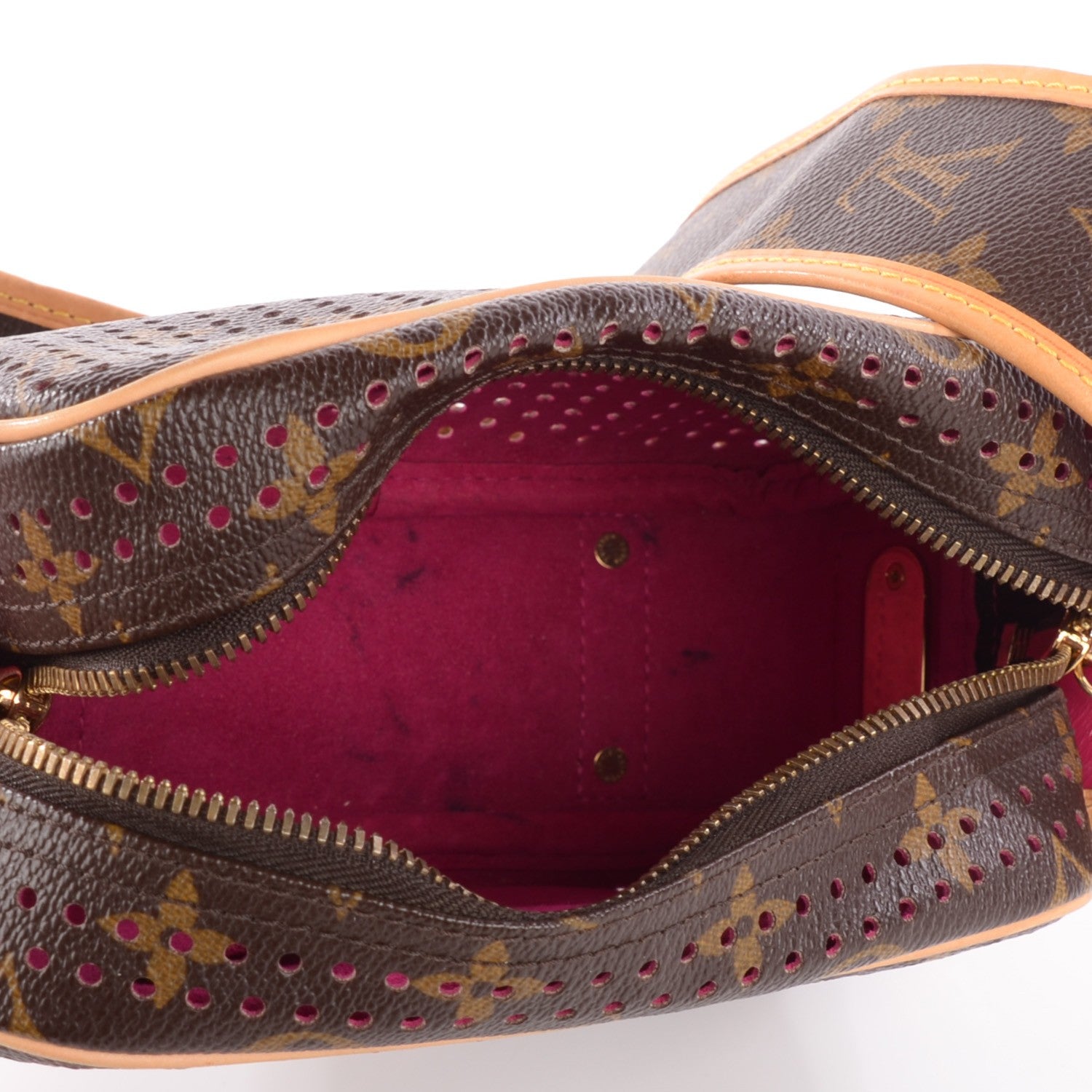 Louis Vuitton Monogram Perforated Mini Trocadero Fuchsia 6 of 8