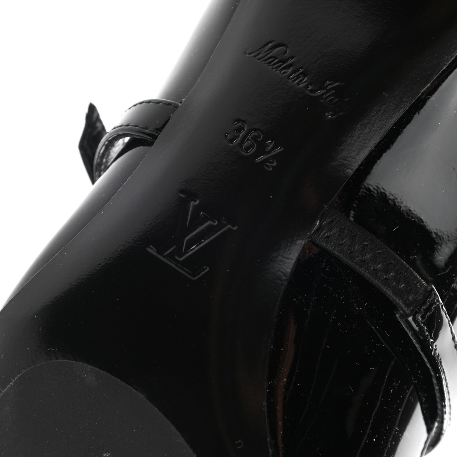 Louis Vuitton Patent Uniformes Silhouette 40mm Pumps 36.5 Black 6 of 8