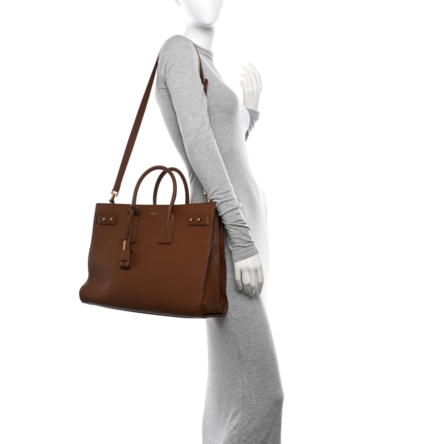 Grained Calfskin Large Thin Sac De Jour Toasted Brown
