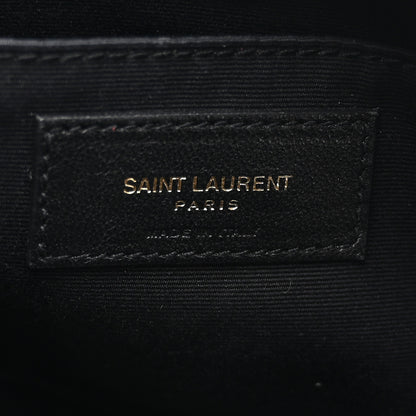 Saint Laurent Calfskin Matelasse Monogram Lou Camera Bag Red 6 of 12