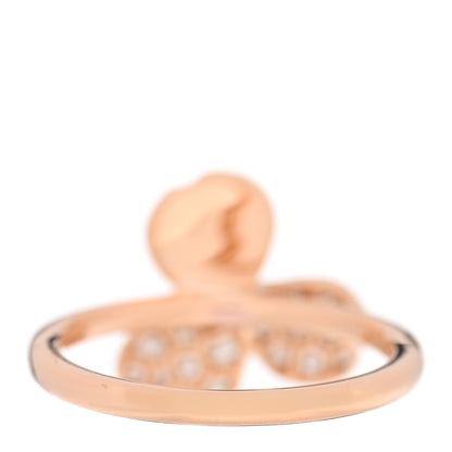Tiffany 18K Rose Gold Diamond Paper Flowers Ring 47 4 3 of 5