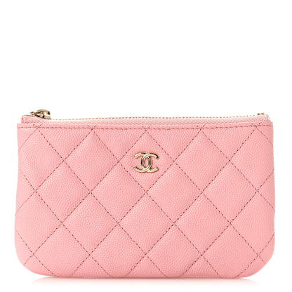 Chanel Caviar Quilted Small Cosmetic Case Light Pink 1 of 9