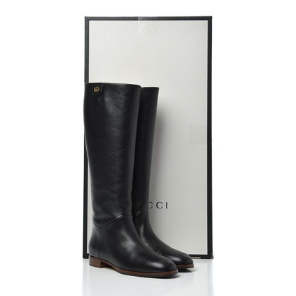 Gucci Calfskin Piuma Lux Energy High Boots 37 Black 9 of 9