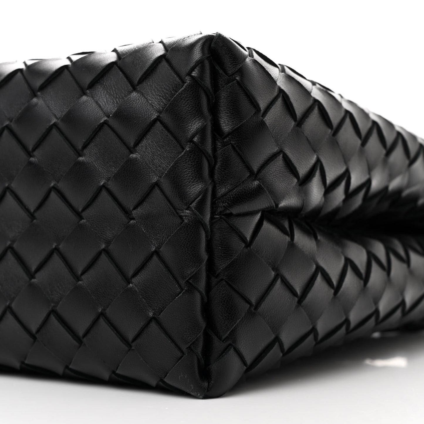 Nappa Intrecciato Medium Andiamo Shoulder Bag Black