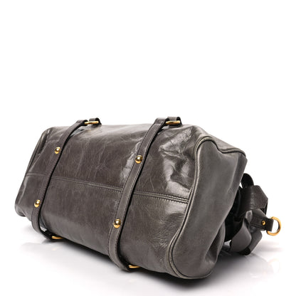Miu Miu Vitello Lux Medium Bow Bag Fumo 3 of 6