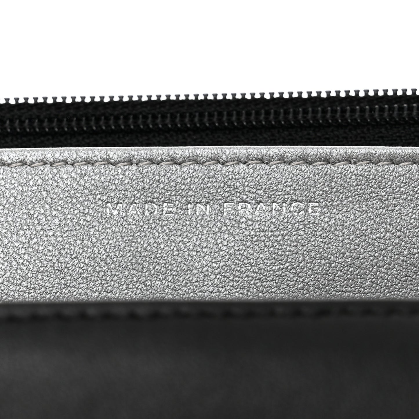 Lambskin Camellia Embossed Wallet On Chain WOC Black