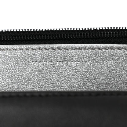 Chanel Lambskin Camellia Embossed Wallet On Chain WOC Black 7 of 11