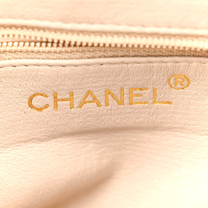 Chanel Metallic Lambskin Quilted CC Kiss Lock Evening Clutch Gold 6 of 17