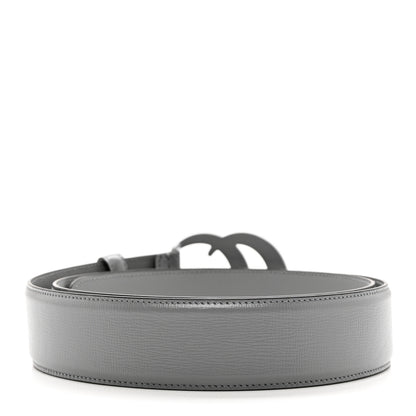 Gucci Azalea Calfskin Enamel Monochrome Double G 40mm Belt 100 40 Deep Grey 2 of 5