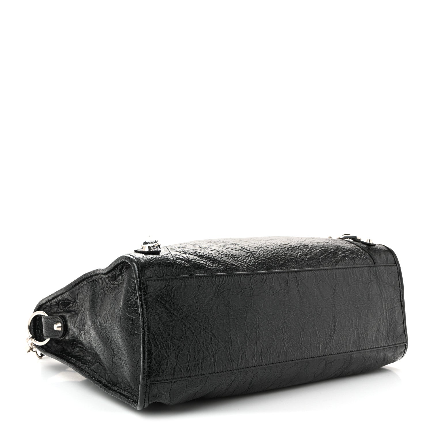 Balenciaga Agneau Arena Silver Hardware Medium Le City Black 4 of 10