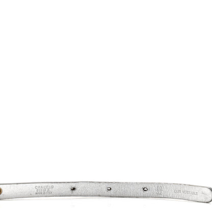 Chanel Metallic Calfskin Metal CC Chain Belt 80 32 Silver 4 of 7