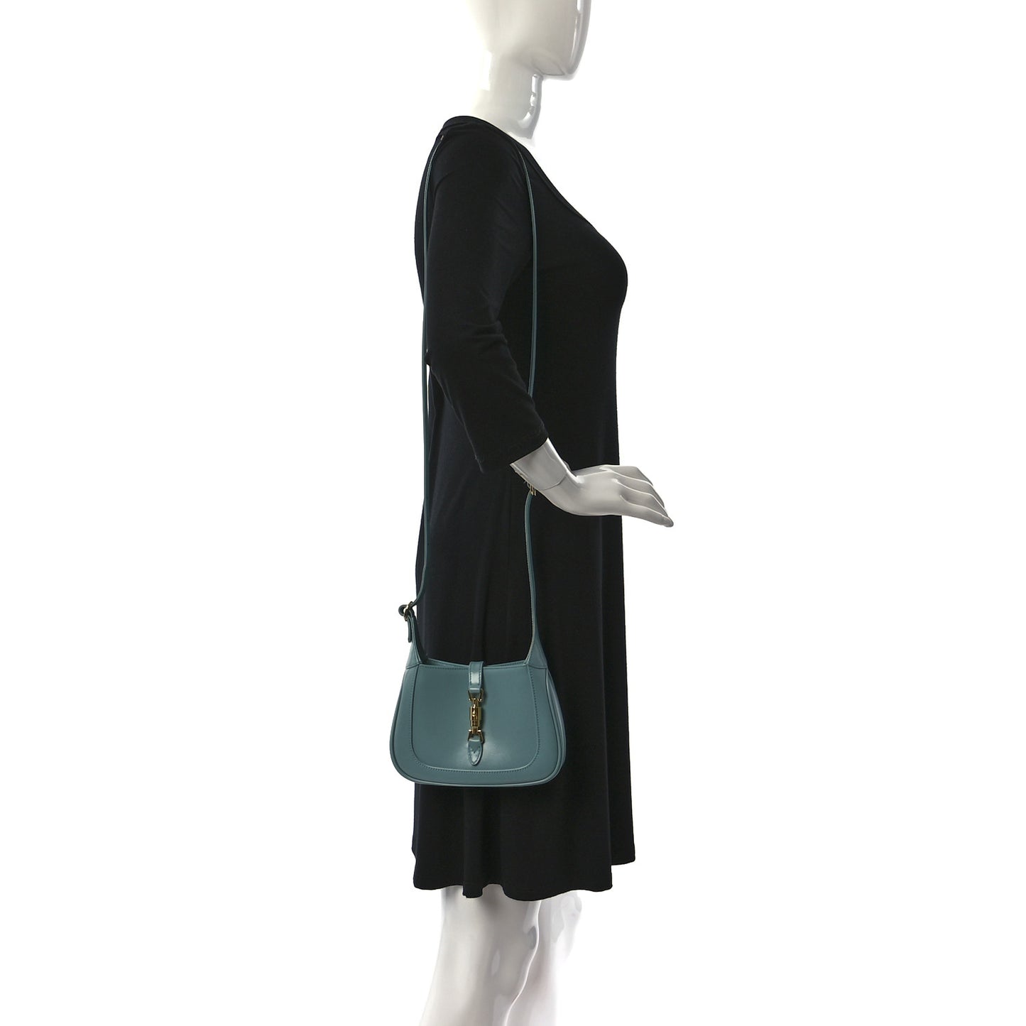 Boarded Dyana Lux Calfskin Mini Jackie 1961 Hobo Dusty Azure