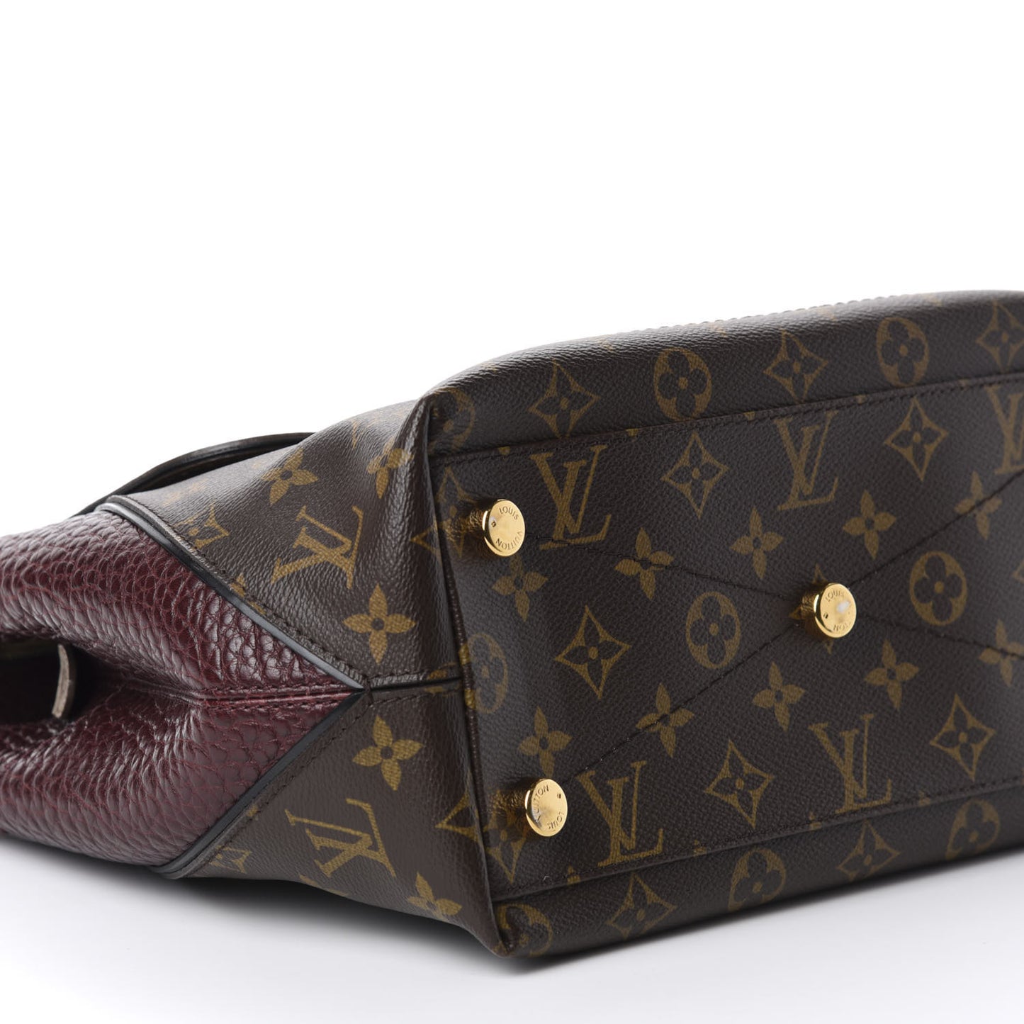 Monogram Ostrich Lizard Majestueux PM Bordeaux