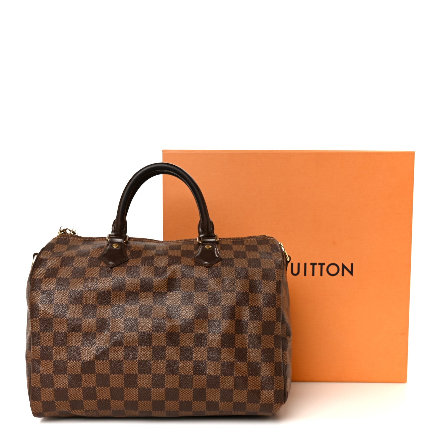 Louis Vuitton Damier Ebene Speedy Bandouliere 30 13 of 13