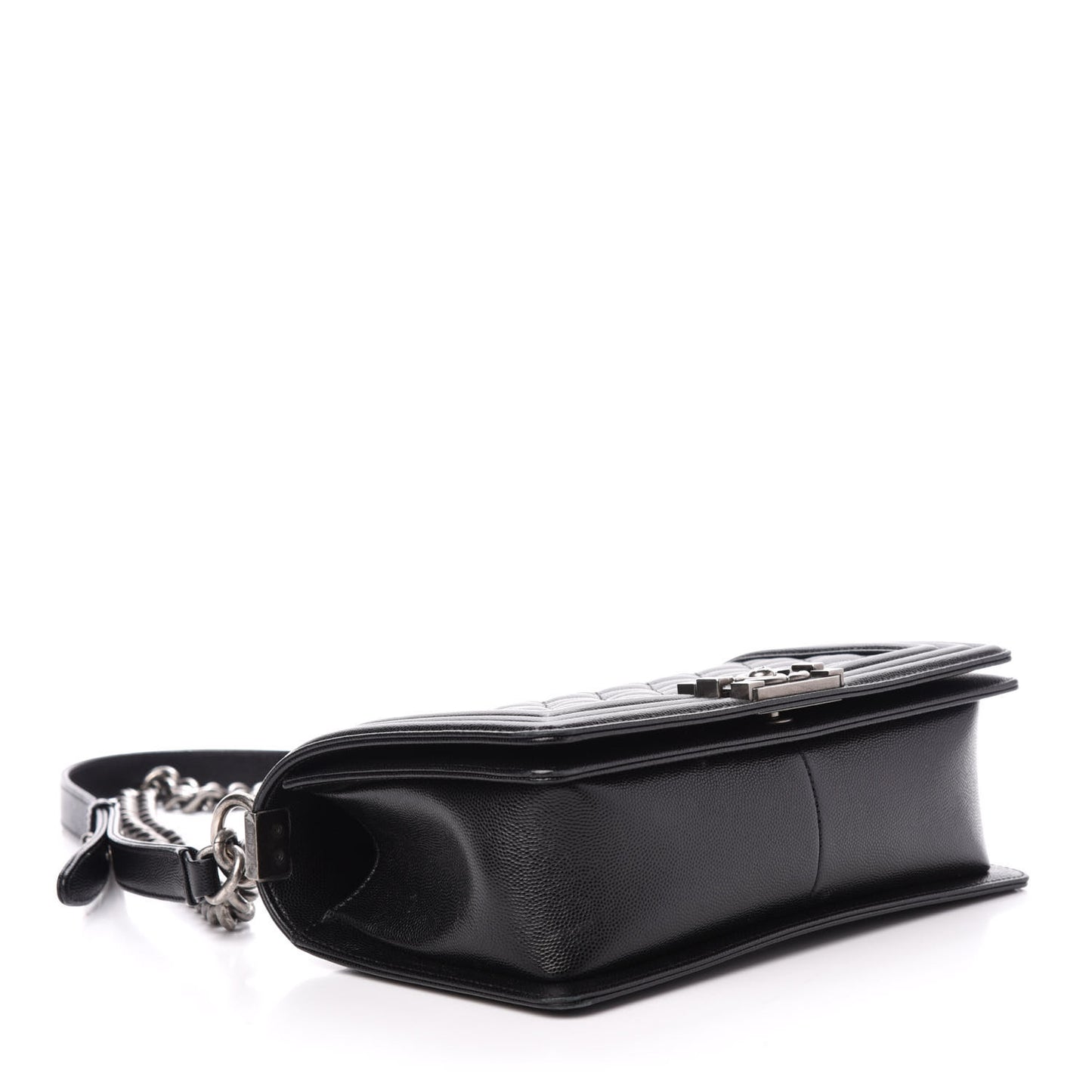 Caviar Quilted Medium Boy Flap Black