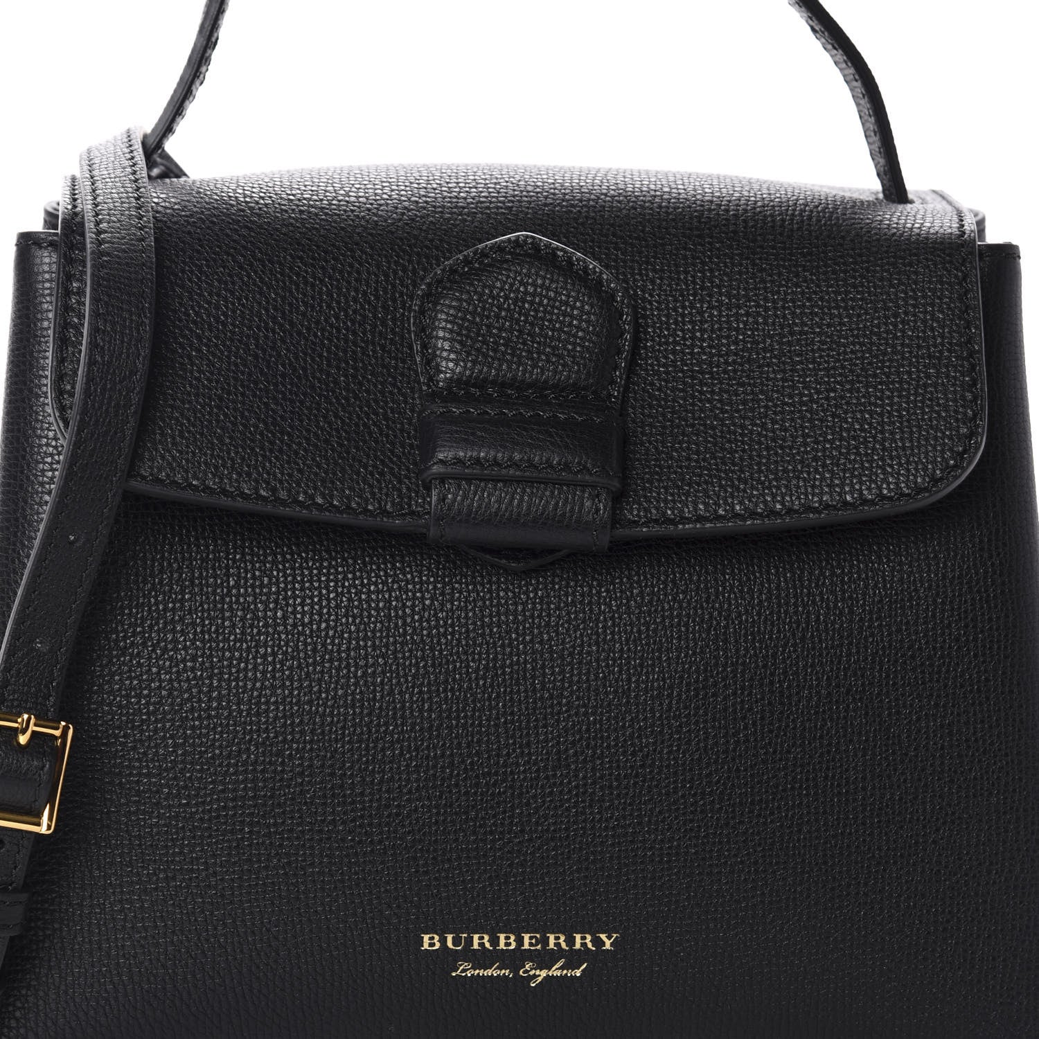 Burberry Derby Calfskin House Check Small Camberley Black 9 of 9