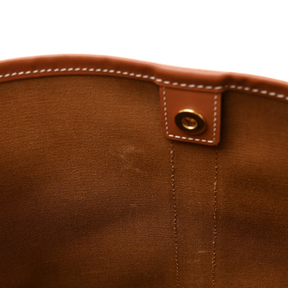 Celine Triomphe Canvas Calfskin Medium Bucket Bag Tan 9 of 12