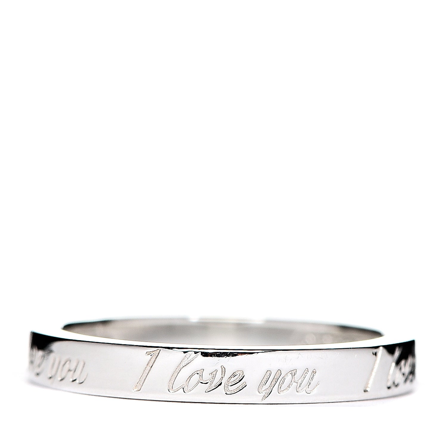 Sterling Silver I Love You Band Ring 51 5.75