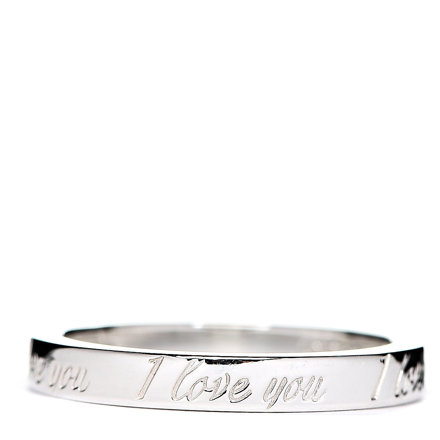 Tiffany Sterling Silver I Love You Band Ring 51 5.75 2 of 4