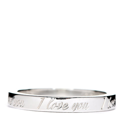Tiffany Sterling Silver I Love You Band Ring 51 5.75 2 of 4