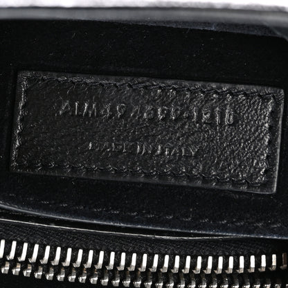 Saint Laurent Metallic Calfskin Y Quilted Monogram Small Loulou Chain Satchel Acciaio 7 of 11