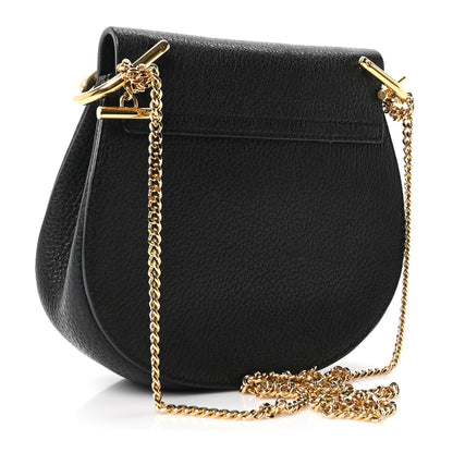 Chloe Grained Lambskin Drew Shoulder Bag Black 3 of 10